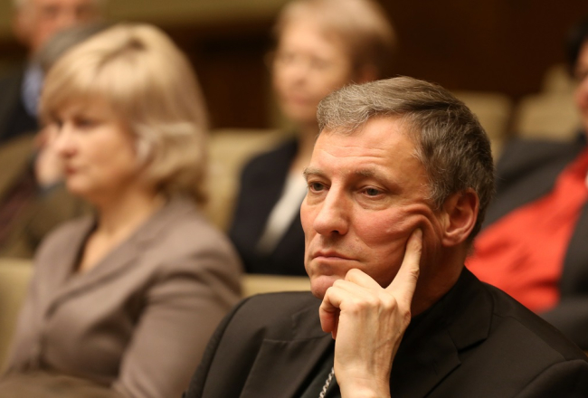 Arhibīskaps Zbigņevs Stankēvičs. Foto: Evija Trifanova, LETA