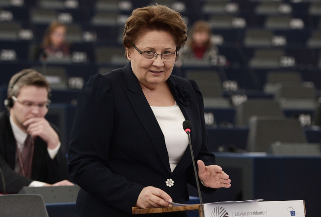 Laimdota Straujuma. Foto: AFP/LETA