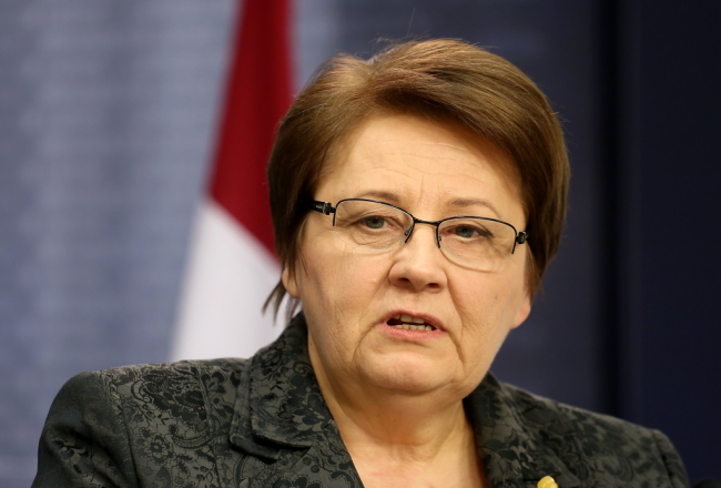 Valdības vadītāja Laimdota Straujuma. Foto: Evija Trifanova, LETA
