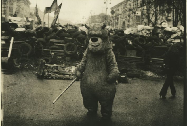Foto no izstādes "Eiromaidans"