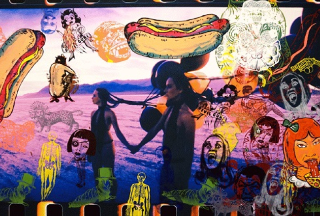 Igauņu mākslinieka Anonymous Boh darbs no izstādes „Zvaigžņu putekļi”. Publicitātes foto