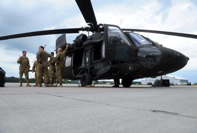 NATO ASV spēki Latvijas bāzē. Foto: LETA