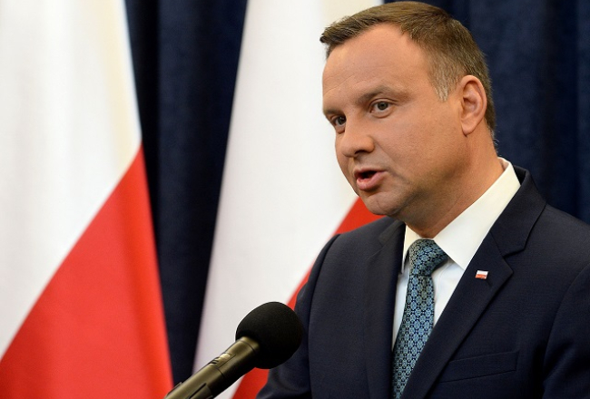 Polijas prezidents Andžejs Duda. Foto: Reuters/LETA