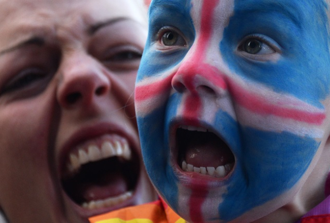 Islandes futbola fani sagaida komandu pēc Eiropas čempionāta.