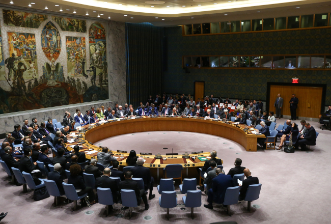 ANO Drošības padome Ņujorkā. Foto: Alexander Sherbak, TASS/LETA.
