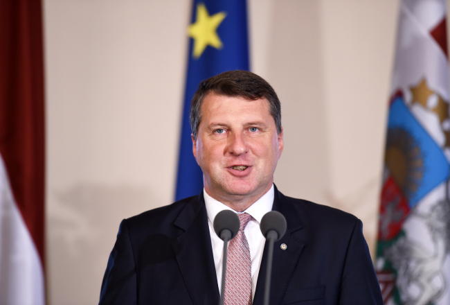 Latvijas Valsts prezidents Raimonds Vējonis. Foto: Ieva Čīka, LETA