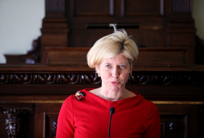 Veselības ministre Anda Čakša. Foto: Ieva Čīka, LETA