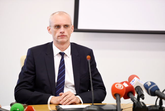 Jūrmalas domes priekšsēdētājs Gatis Truksnis (ZZS). Foto: Ieva Makare, LETA.