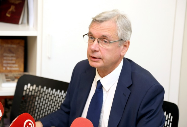 Izglītības un zinātnes ministrs Kārlis Šadurskis. Foto: Sintija Zandersone, LETA