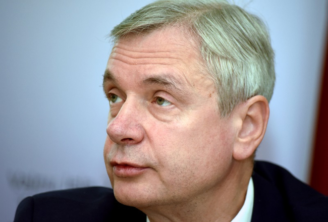 Izglītības un zinātnes ministrs Kārlis Šadurskis. Foto: Zane Bitere, LETA