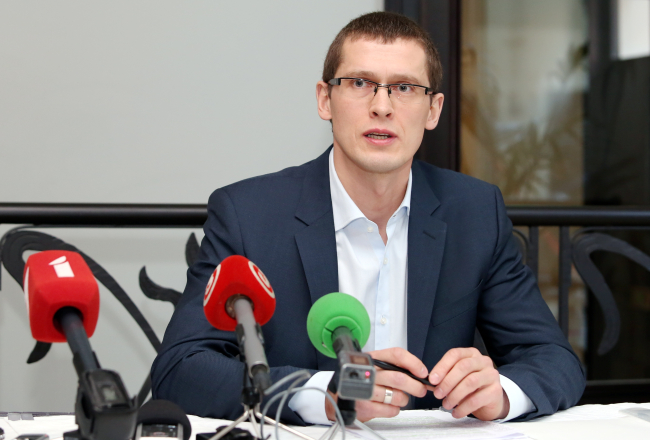 Bijušais KNAB darbinieks Juris Jurašs. Foto: Edijs Pālens, LETA.