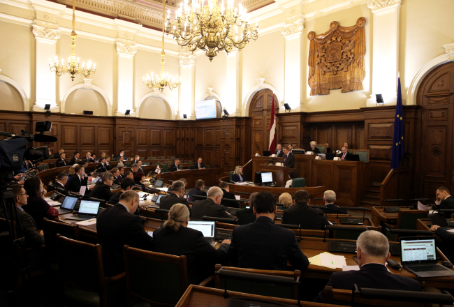 Saeima. Foto: Ieva Čīka, LETA.