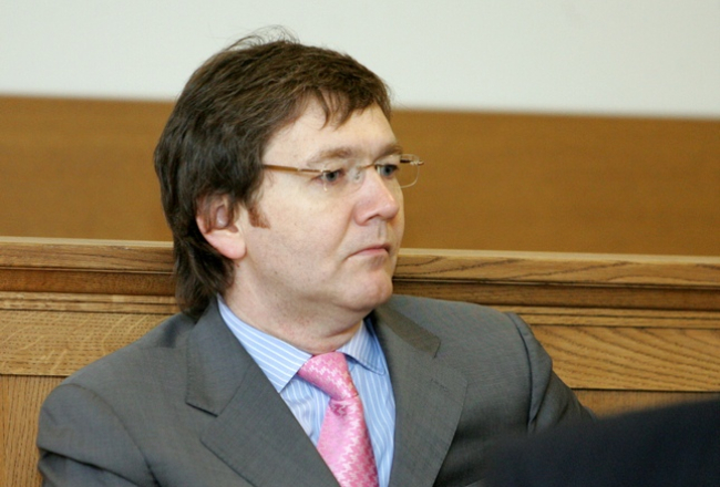 Jānis Loze pirmās instances tiesā. Foto: Ieva Čīka, LETA