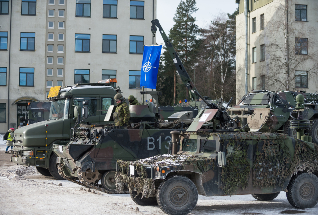 NATO spēki. Foto: Alfredas Piladis, Krašto apsaugos ministerija/LETA.