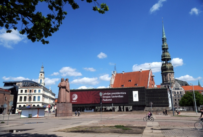 Okupācijas muzejs Strēlnieku laukumā. Foto: Edijs Pālens, LETA