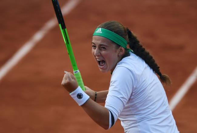 Aļona Ostapenko. Foto: AFP-LETA