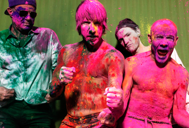 "Red Hot Chili Peppers". Publicitātes foto
