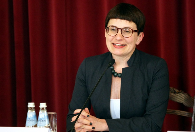 LŽA valdes priekšsēdētāja Rita Ruduša. Foto: Evija Trifanova, LETA