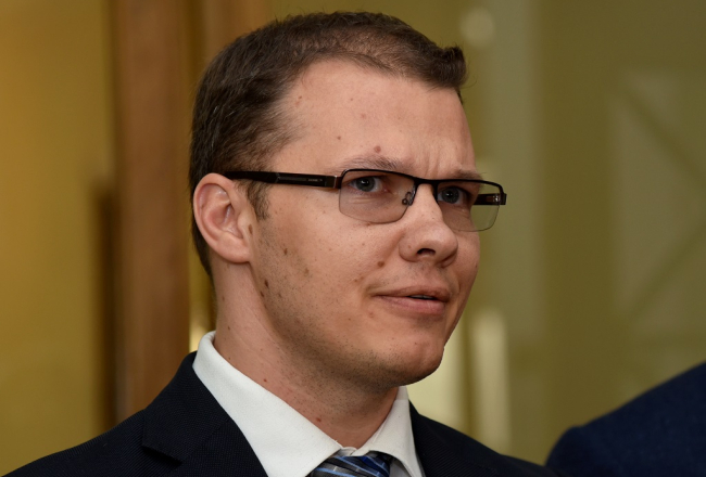 Nacionālās apvienības līderis Raivis Dzintars. Foto: Zane Bitere, LETA
