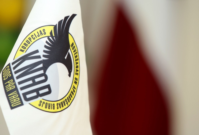KNAB logo. Foto: Edijs Pālens, LETA