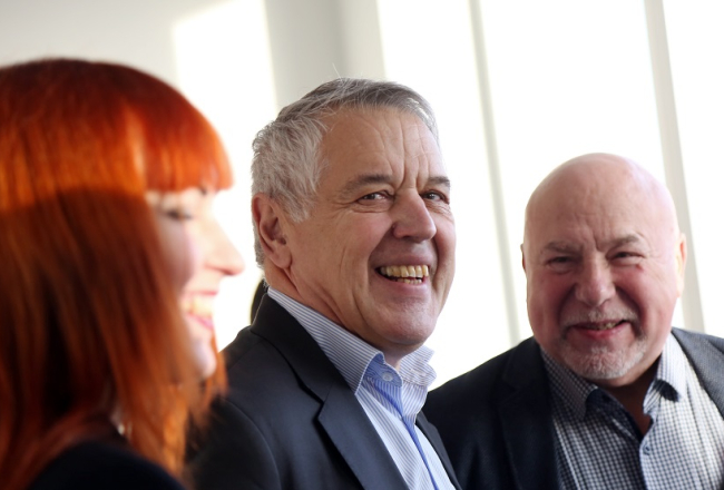 Nereģistrētās organizācijas "Nepilsoņu kongress" aktīvists Aleksandrs Gapoņenko pirms tiesas sēdes Vidzemes priekšpilsētas tiesā. Foto: Edijs Pālens, LETA