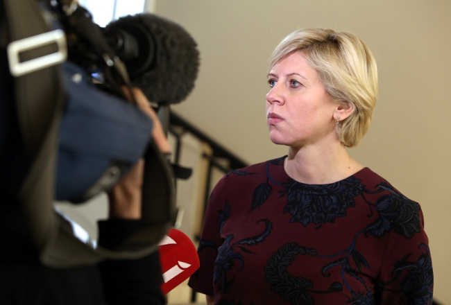 Veselības ministre Anda Čakša. Foto: Edijs Pālens, LETA