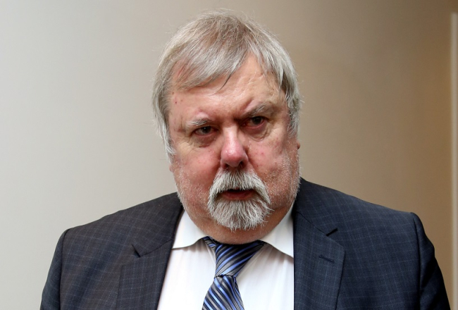 VDK dokumentu zinātniskās izpētes komisijas vadītājs Kārlis Kangeris. Foto: Evija Trifanova, LETA