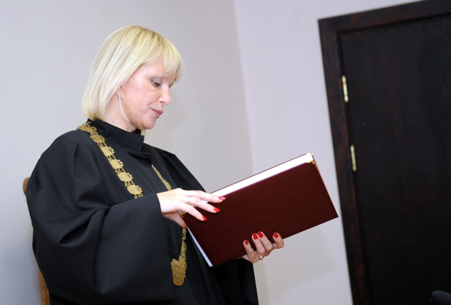 Tiesnese Aija Orniņa. Foto: Edijs Pālens, LETA