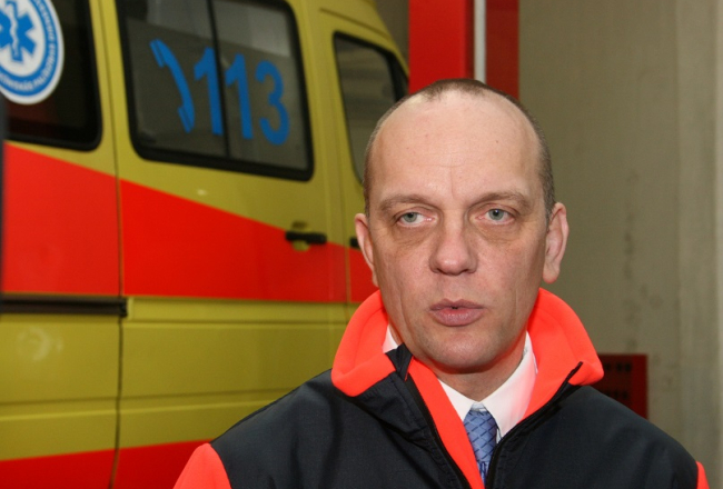 Bijušais Neatliekamās medicīniskās palīdzības dienesta (NMPD) direktors Armands Ploriņš. Foto: Rebeka Žeire, Foto
