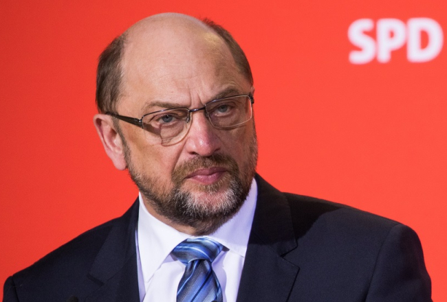 Vācijas sociāldemokrātu līderis Martins Šulcs. Foto: EPA/LETA