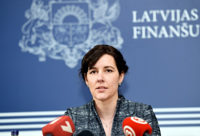 Finanšu ministre Dana Reizniece-Ozola. Foto: Ieva Leiniša, LETA