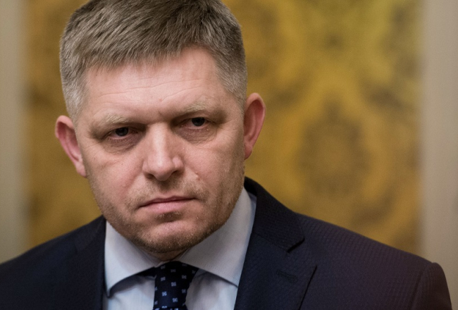 Slovākijas premjerministrs Roberts Fico. Foto: AFP/LETA