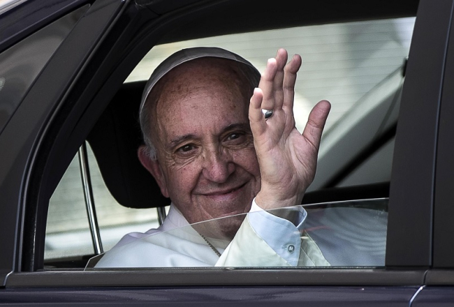 Pāvests Francisks. Foto: AFP/LETA