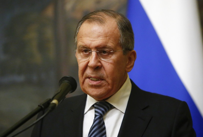 Krievijas ārlietu ministrs Sergejs Lavrovs. Foto: Reuters/LETA
