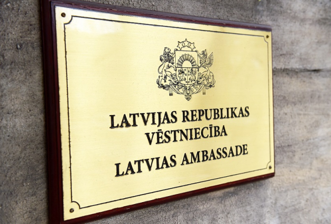Latvijas vēstniecība. Foto: Ieva Lūka, LETA