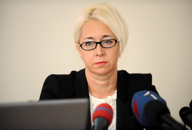 Bijusī Finanšu un kapitāla tirgus komisijas priekšsēdētāja Irēna Krūmane. Foto: Lita Krone, LETA