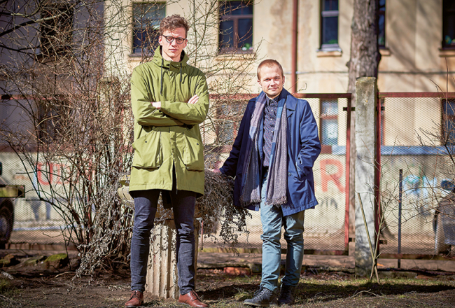 Kārlis Lesiņš (pa kreisi) un Matīss Gricmanis.
Foto — Edmunds Brencis, Picture Agency