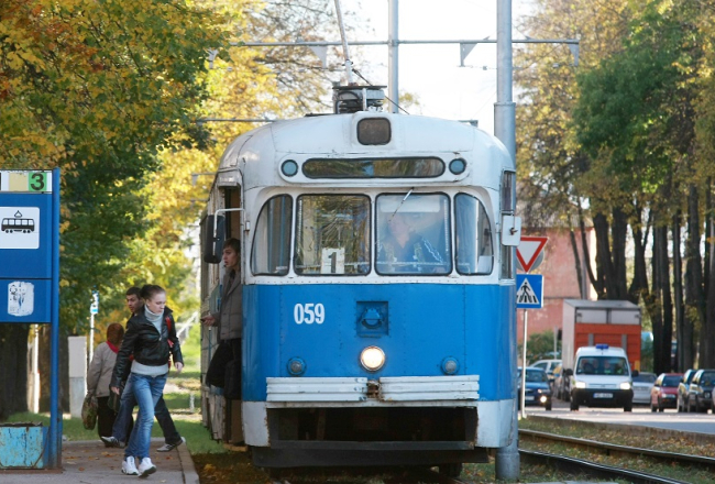 Tramvajs Daugavpilī. Foto: Evija Trifanova, LETA