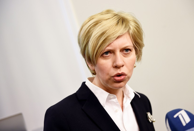 Veselības ministre Anda Čakša. Foto: Ieva Leiniša, LETA