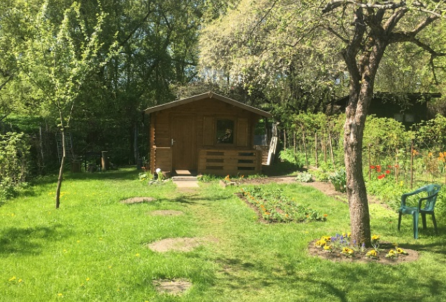 Mežaparka dārziņš. Autoru foto