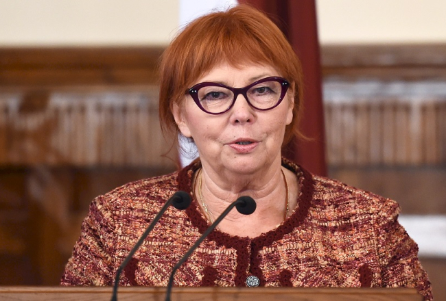 Projekta "Sibīrijas bērni" vadītāja režisore Dzintra Geka. Foto: Ieva Čīka, LETA