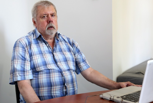 Vēstures zinātņu doktors Kārlis Kangeris. Foto: Ieva Leiniša, LETA