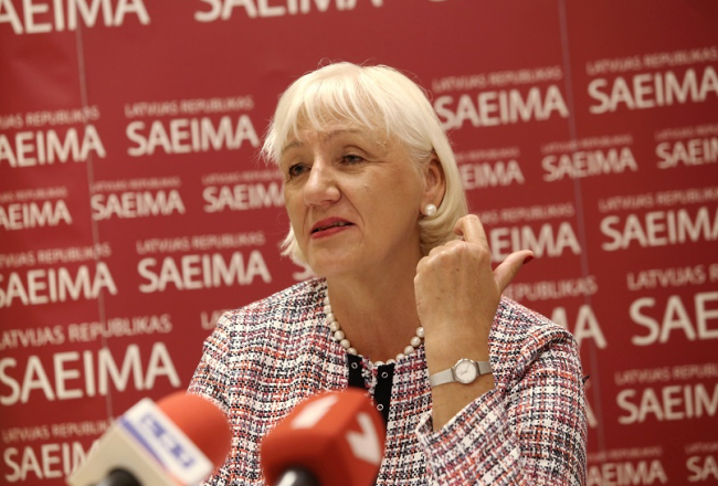 4.maija deklarācijas kluba prezidente Velta Čebotarenoka. Foto: Sintija Zandersone, LETA