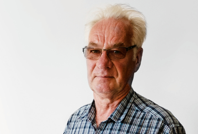 Jānis Bierands, zemnieku saimniecības Strēlnieki saimnieks.
Foto — Reinis Inkēns