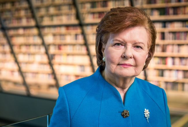 Vaira Vīķe-Freiberga. Foto: Lauris Vīksne