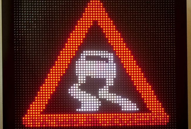 Elektroniskā ceļa zīme. Publicitātes foto