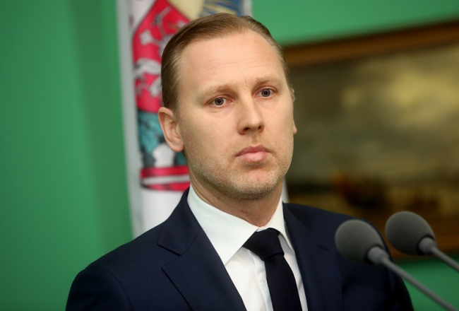 Partijas "KPV LV" prezidenta amata kandidāts Aldis Gobzems. Foto: Ieva Leiniša, LETA
