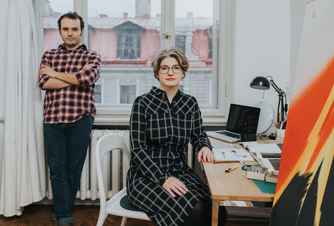 Fabrīcio Marčanti un Anna Salmane.
Foto — Lauris Aizupietis