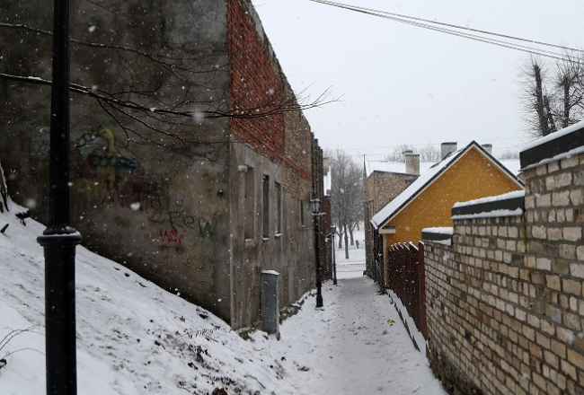Maskavas forštate ziemā. Foto: Edijs Pālens, LETA