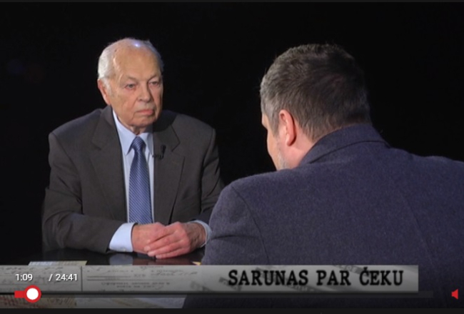 Alfrēds Rubiks "TV-24" raidījumā "Nakts sarunas par čeku".
